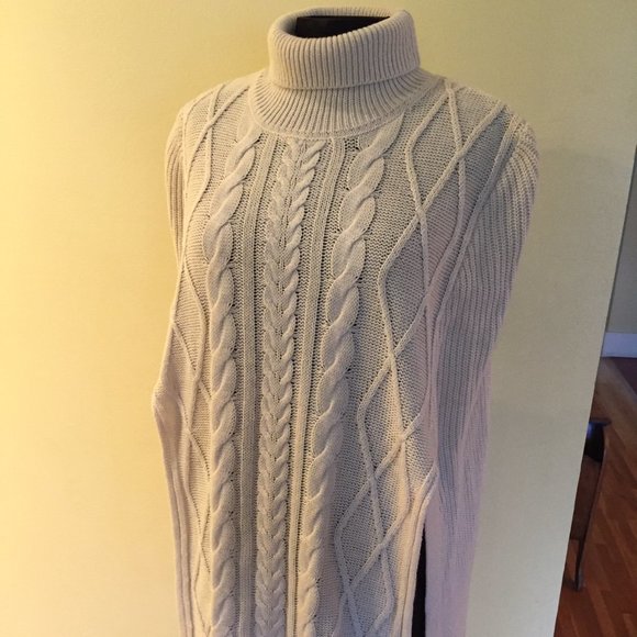 Cotton & flax poncho/cape/tunic S-M - Picture 1 of 7